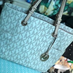 Michael Kors Leather Logo Tote Purse